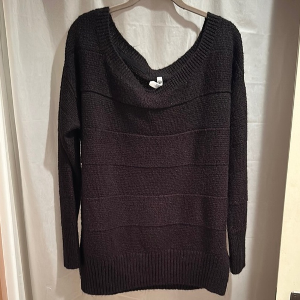 Women's Sparkly Black Sweater
